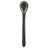 Vibrirajući uretralni dildo akumulator, 1.1cm - crni