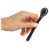 Vibrirajući uretralni dildo akumulator, 1.1cm - crni