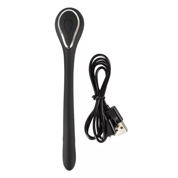 Vibracioni akumulatorski penis dilator (1cm) - crni
