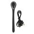 Vibrirajući uretralni dildo akumulator, 1.1cm - crni