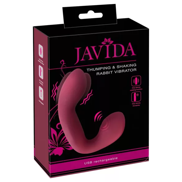 Javida Thumping - pulsirajući G-tačka i klitoris vibrator (crveni)