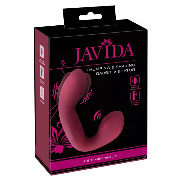 Javida Thumping - pulsirajući G-tačka i klitoris vibrator (crveni)