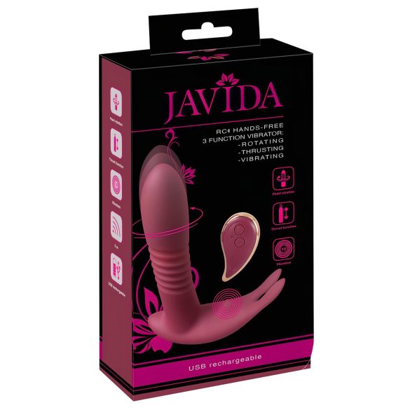 Javida RC - bežični vibrator sa 3 funkcije za klitoris (crveni)