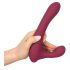 Javida - rotacioni vibrator sa radiom i klitoralnom rukom (crveni)