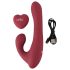 Javida - rotacioni vibrator sa radiom i klitoralnom rukom (crveni)