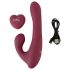 Javida - rotacioni vibrator sa radiom i klitoralnom rukom (crveni)
