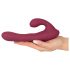 Javida - rotacioni vibrator sa radiom i klitoralnom rukom (crveni)