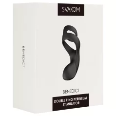   Svakom Benedict - stimulativni vibrirajući penis prsten za perineum (crni)