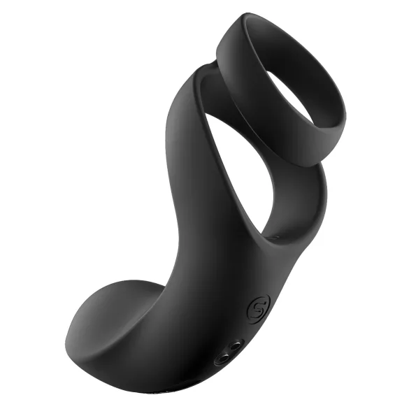 Svakom Benedict - stimulativni vibrirajući penis prsten za perineum (crni)
