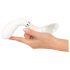 Liaison Curve - akumulatorski LED vibrator (prozirno-bela)