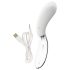 Liaison Curve - akumulatorski LED vibrator (prozirno-bela)