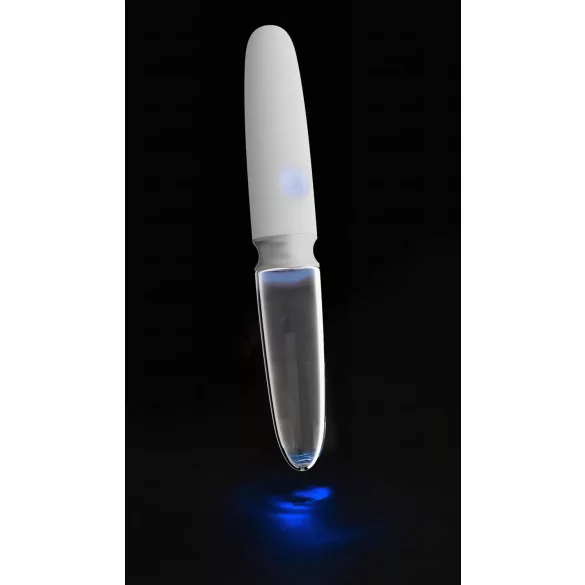 Liaison Straight - punjivi, LED vibrator (prozirno-bela)