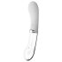 You2toys Liaison - silikonski-stakleni LED vibrator (proziran-beli)