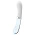 You2toys Liaison - silikonski-stakleni LED vibrator (proziran-beli)