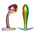 ANOS Metal Rainbow - set metalnih analnih plugova (2 dela)