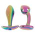 ANOS Metal Rainbow - set metalnih analnih plugova (2 dela)
