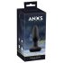 ANOS - vodootporni crni analni vibrator sa punjivim baterijama