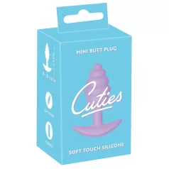 Cuties Mini analni čep - silikon - ljubičasti (2,8 cm)
