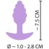 Cuties Mini analni čep - silikon - ljubičasti (2,8 cm)