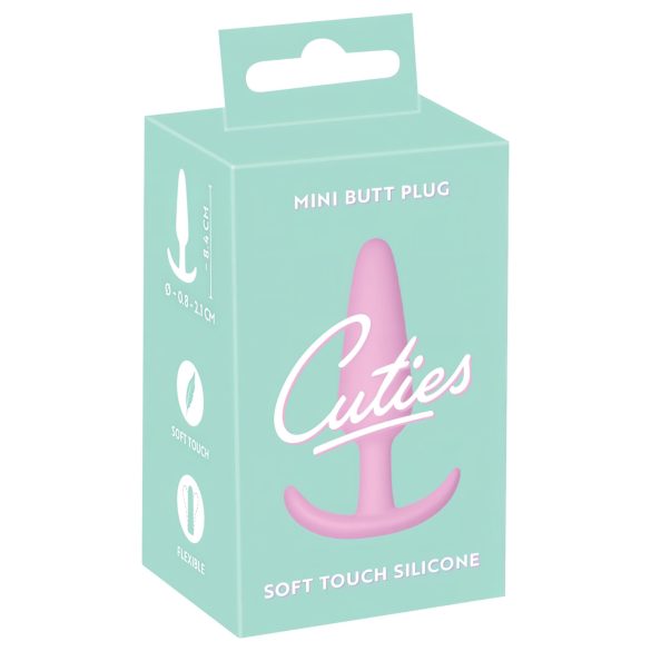 Cuties Mini analni čep - silikon - roze (2,1cm)