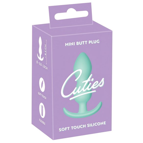 Cuties Mini Butt Plug - silikonski analni čep - menta (2,3cm)