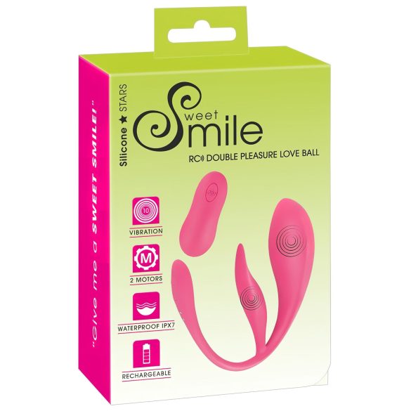 SMILE - bežični vibrirajuće jaje sa radiom (roze)
