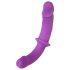 SMILE - Dupli dildo sa pojasom (ljubičasto-crno)