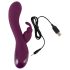SMILE - Bežični vibrator s 3 motora i stimulatorom klitorisa (ljubičasti)