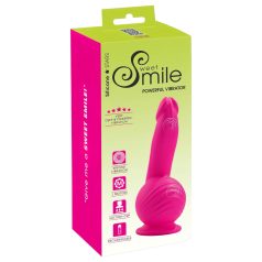   SMILE Powerful - bežični, dvomotorni vibrator sa vakuumom (roze)