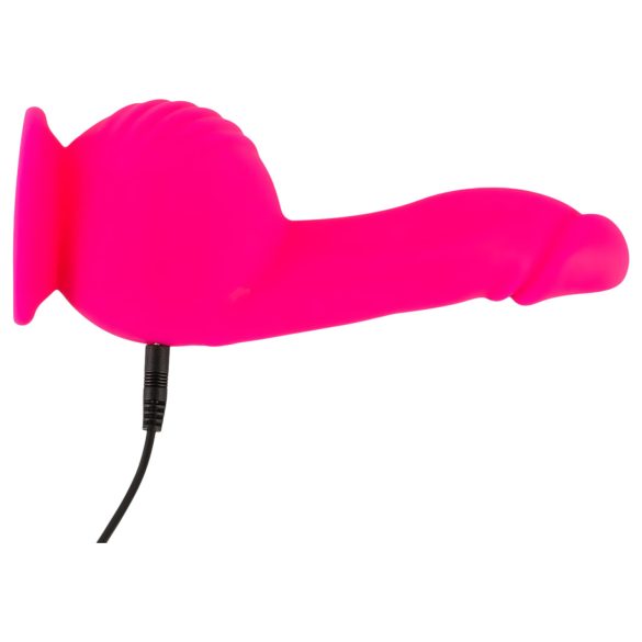 SMILE Powerful - bežični, dvomotorni vibrator sa vakuumom (roze)