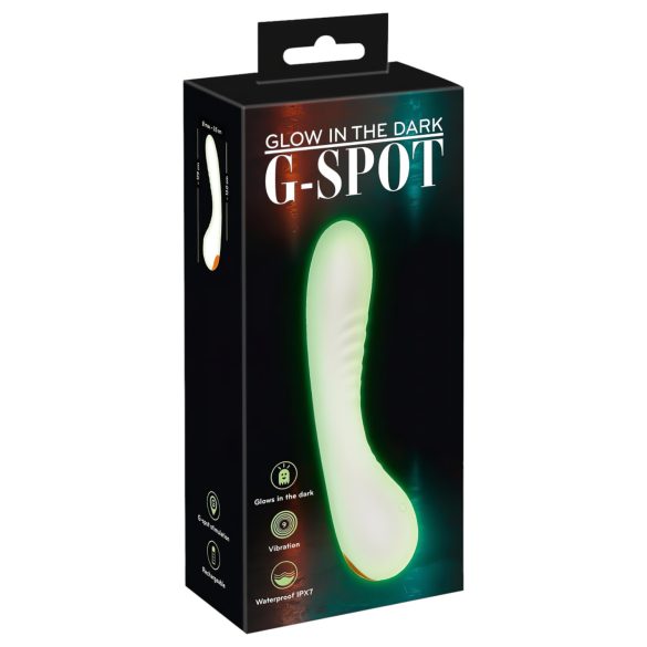 You2Toys Sjaj u mraku - svetleći G-tačka vibrator (beli)