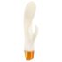You2Toys Glow - svetleći vibrator sa klitoralnim stimulatorom (beli)