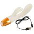 You2Toys Glow - svetleći vibrator sa klitoralnim stimulatorom (beli)