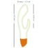You2Toys Glow - svetleći vibrator sa klitoralnim stimulatorom (beli)