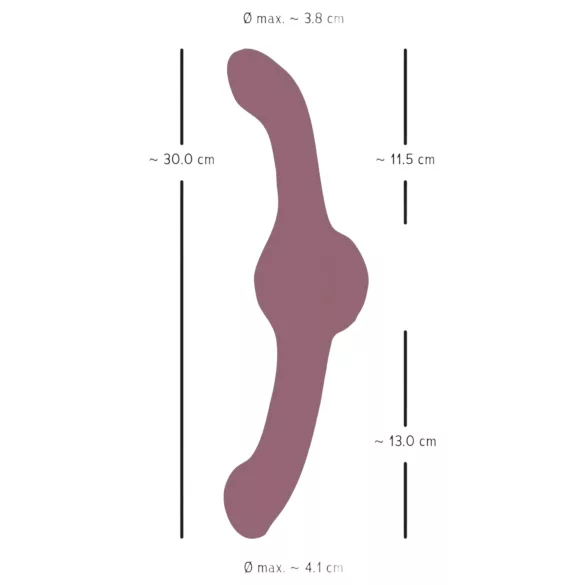 You2Toys Turbo Shaker - dvostrani vibrator (ljubičasti)