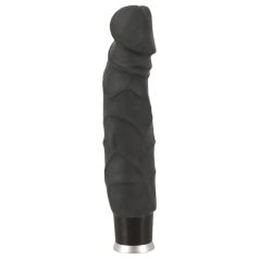 Nature Skin - realistican vibrator - crni (22cm)