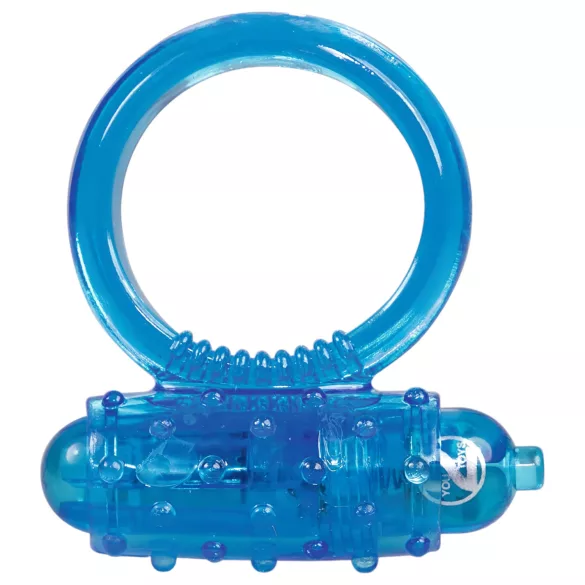 You2Toys - Silikonski vibrirajući prsten za penis (plavi)