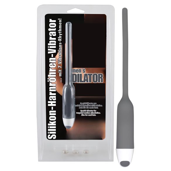 You2Toys - DILATOR - silikonski uretralni vibrator - siva (6mm)