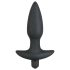 Crni Velvet analni čep vibrator - srednje величине