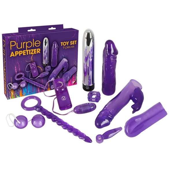 You2Toys - Ljubičasti užitak - komplet sa vibratorom (9 delova)