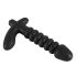 Crni Baršunasti naborani vibrator - srednji (crni)