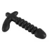 Crni Baršunasti naborani vibrator - srednji (crni)