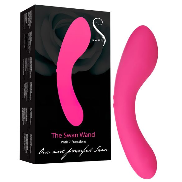 The Swan Wand - akumulatorski masažer vibrator (roze)