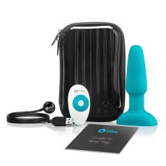 b-Vibe - rotirajući analni vibrador s kuglicama (tirkizni)