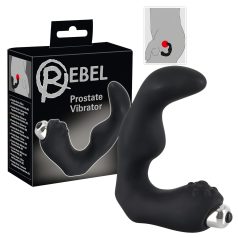 Rebel - Zakrivljeni vibrator za prostatu (crni)