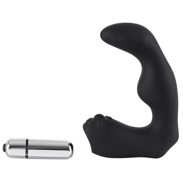 Rebel - Zakrivljeni vibrator za prostatu (crni)