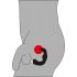 Rebel - Zakrivljeni vibrator za prostatu (crni)