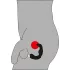Rebel - Zakrivljeni vibrator za prostatu (crni)