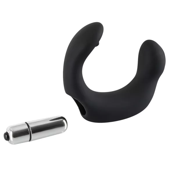 Rebel - Zakrivljeni vibrator za prostatu (crni)