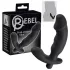 Rebel - prostatični vibrator sa penisom (crni)